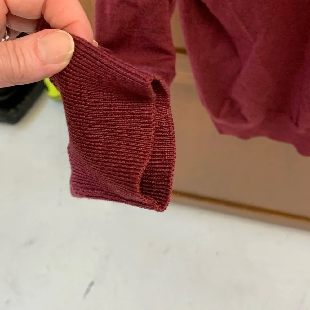BARKERS New Zealand 💯 merino wool burgundy sweater #eclectic grandpa mens MED